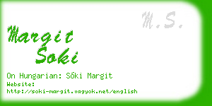 margit soki business card