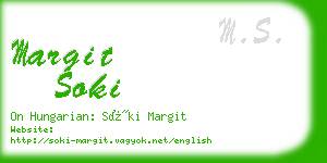 margit soki business card